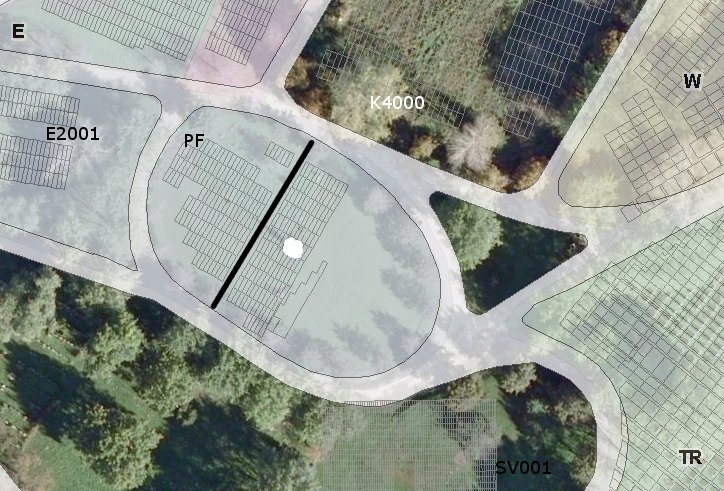  Google Aerial Map of Notre-Dame-des-Neiges Cemetery Showing Area PF Reserved For Small Children  